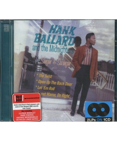 Hank Ballard CD - Hank Ballard & The Midnighters / Singin & Swingin $6.88 CD