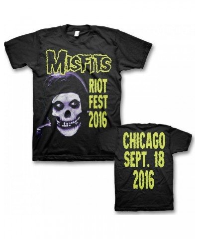 Misfits Green Fiend: Original Misfits Reunion Riot Fest Event T-shirt $7.18 Shirts