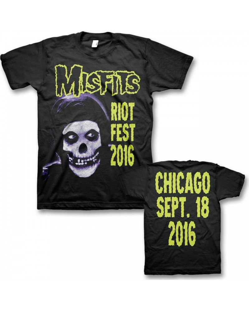 Misfits Green Fiend: Original Misfits Reunion Riot Fest Event T-shirt $7.18 Shirts