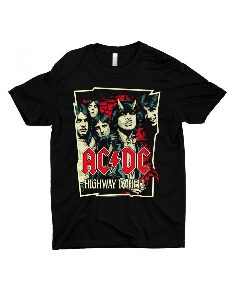 AC/DC T-Shirt | Highway To Hell Red Design Shirt $11.48 Shirts