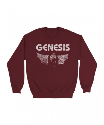 Genesis Sweatshirt | Vintage White Band Logo Distressed Sweatshirt $16.78 Sweatshirts