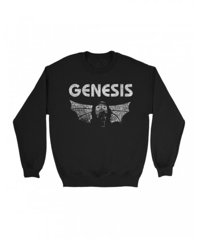 Genesis Sweatshirt | Vintage White Band Logo Distressed Sweatshirt $16.78 Sweatshirts