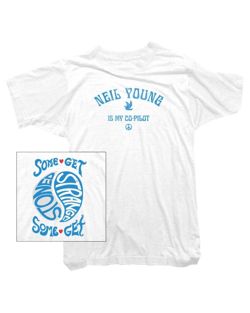 Neil Young Co-Pilot White T-shirt $15.50 Shirts