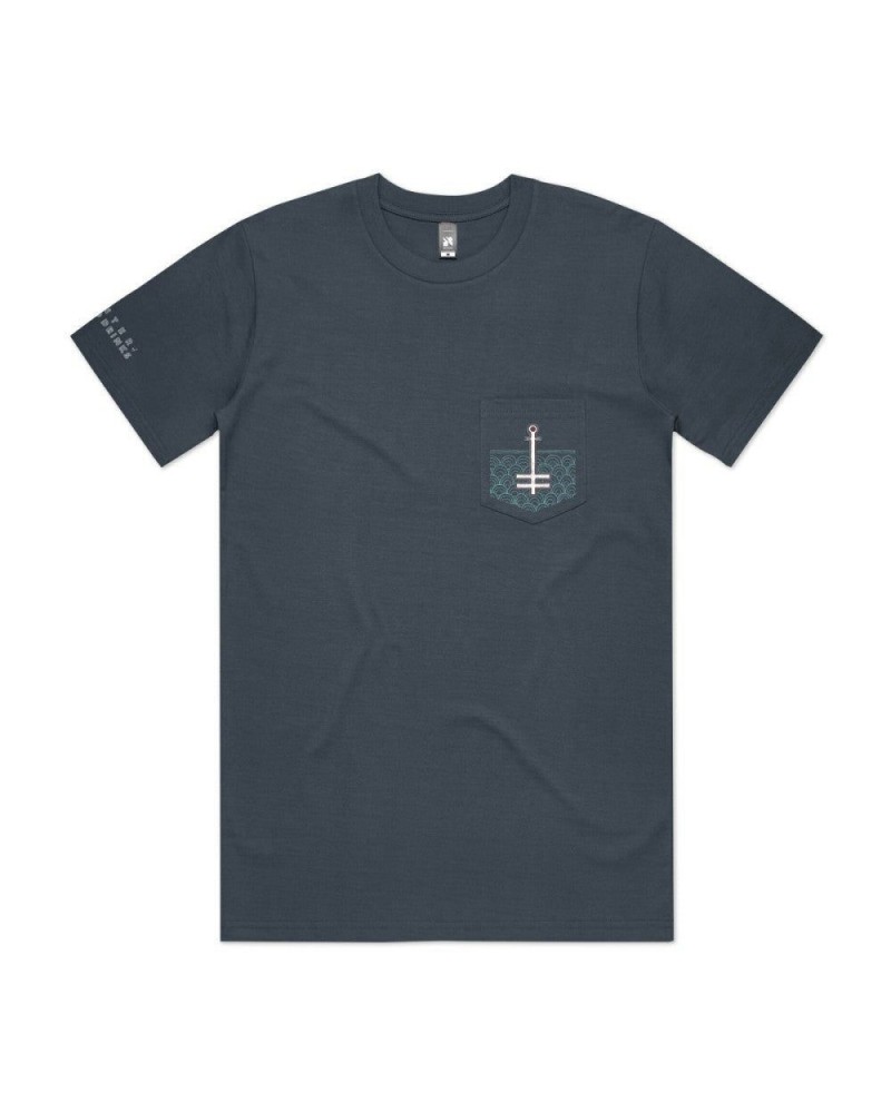 Frightened Rabbit Winter Of Mixed Drinks Anniversary Pocket T-Shirt Blue $12.88 Shirts