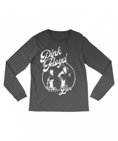 Pink Floyd Long Sleeve Shirt | Live In Concert Distressed Shirt $13.78 Shirts