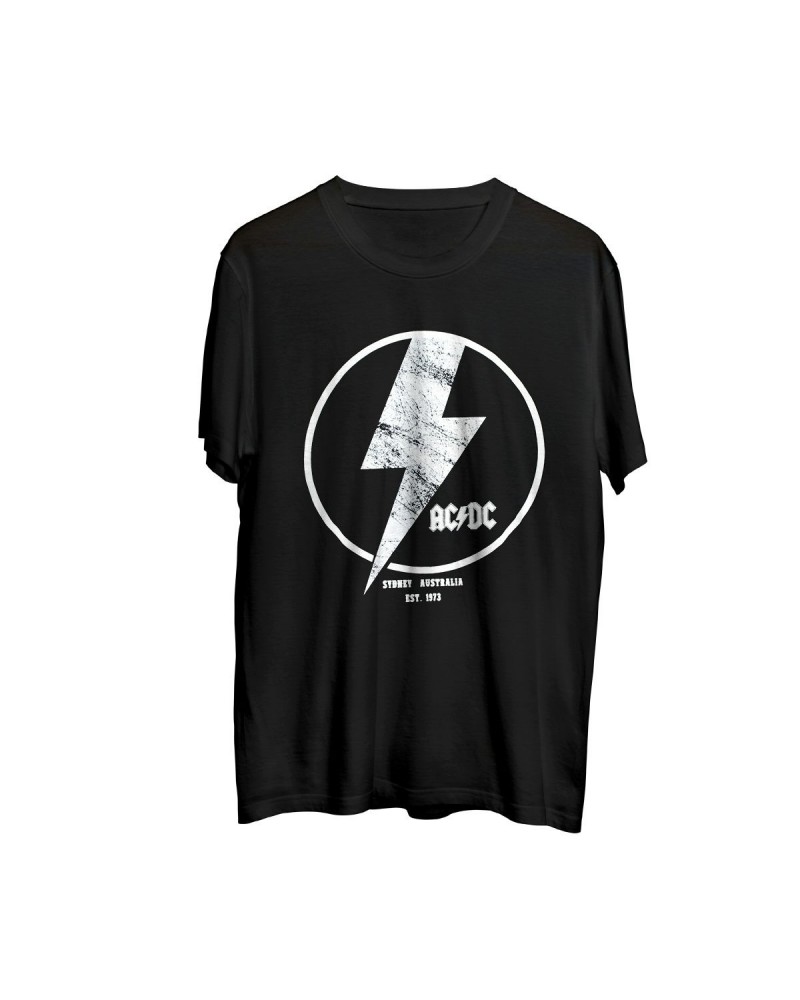 AC/DC Lightening Bolt Circle Logo T-shirt $7.91 Shirts