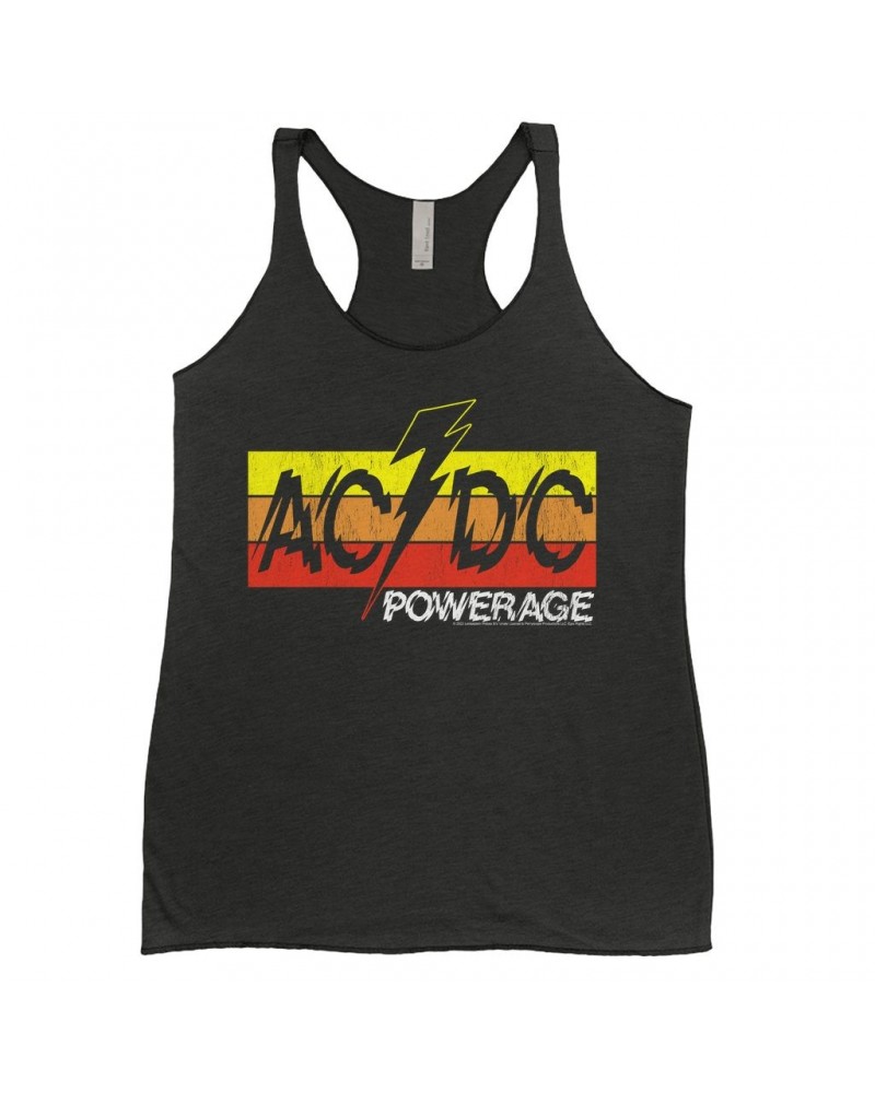 AC/DC Ladies' Tank Top | Powerage Logo Banner Shirt $14.19 Shirts