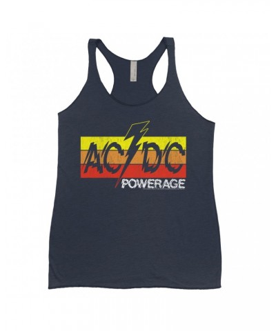 AC/DC Ladies' Tank Top | Powerage Logo Banner Shirt $14.19 Shirts