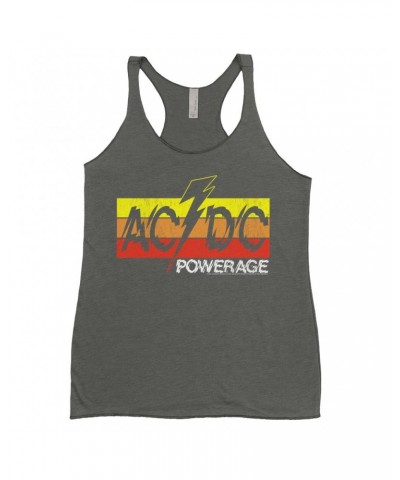 AC/DC Ladies' Tank Top | Powerage Logo Banner Shirt $14.19 Shirts