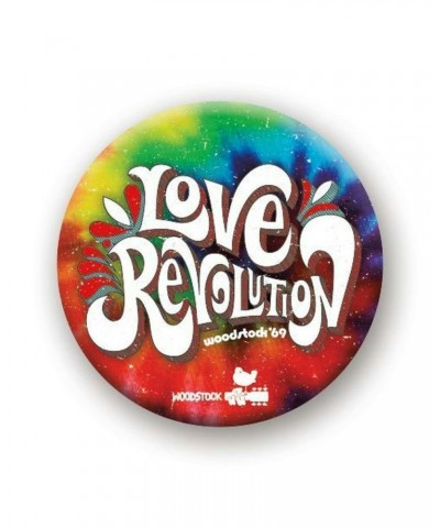 Woodstock Love Revolution 1.25" Rd Button $0.63 Accessories