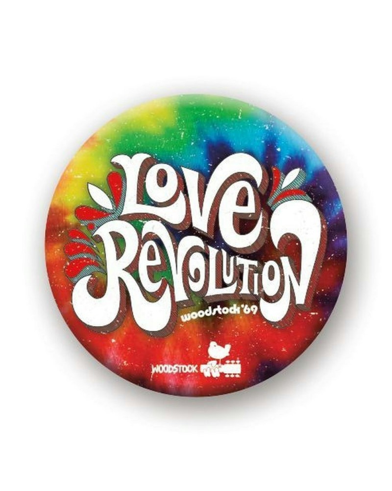 Woodstock Love Revolution 1.25" Rd Button $0.63 Accessories