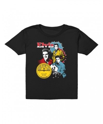 Elvis Presley Kids T-Shirt | That's All Right Photo Collage Kids T-Shirt $12.23 Kids