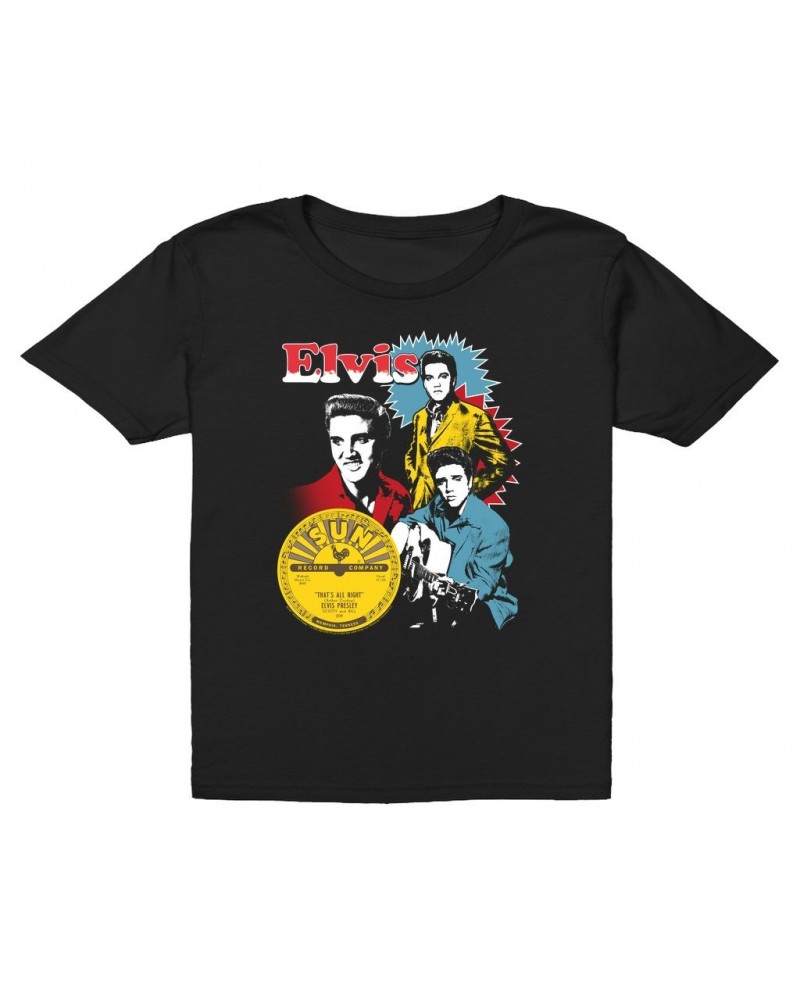 Elvis Presley Kids T-Shirt | That's All Right Photo Collage Kids T-Shirt $12.23 Kids