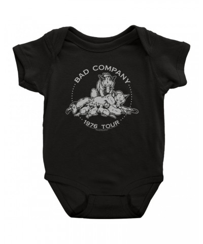 Bad Company Baby Short Sleeve Bodysuit | Run With The Pack 1976 Tour Bodysuit $7.78 Kids