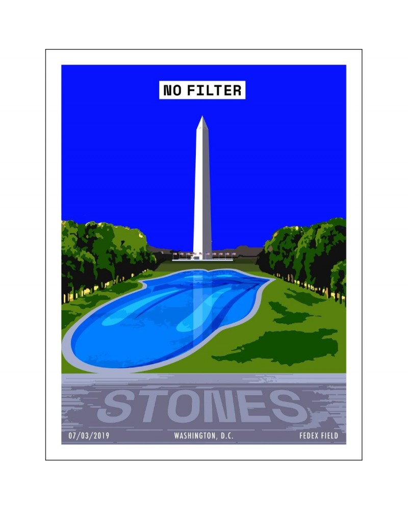 The Rolling Stones Washington D.C. Lithograph $18.80 Decor