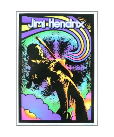 Jimi Hendrix Guitar Solo Blacklight Poster $3.74 Decor