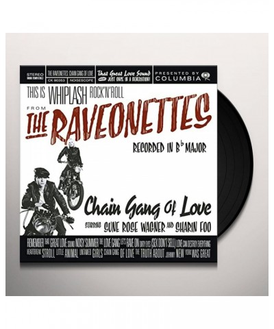 The Raveonettes CHAIN GANG OF LOVE (TRANSLUCENT RED VINYL) Vinyl Record $14.49 Vinyl