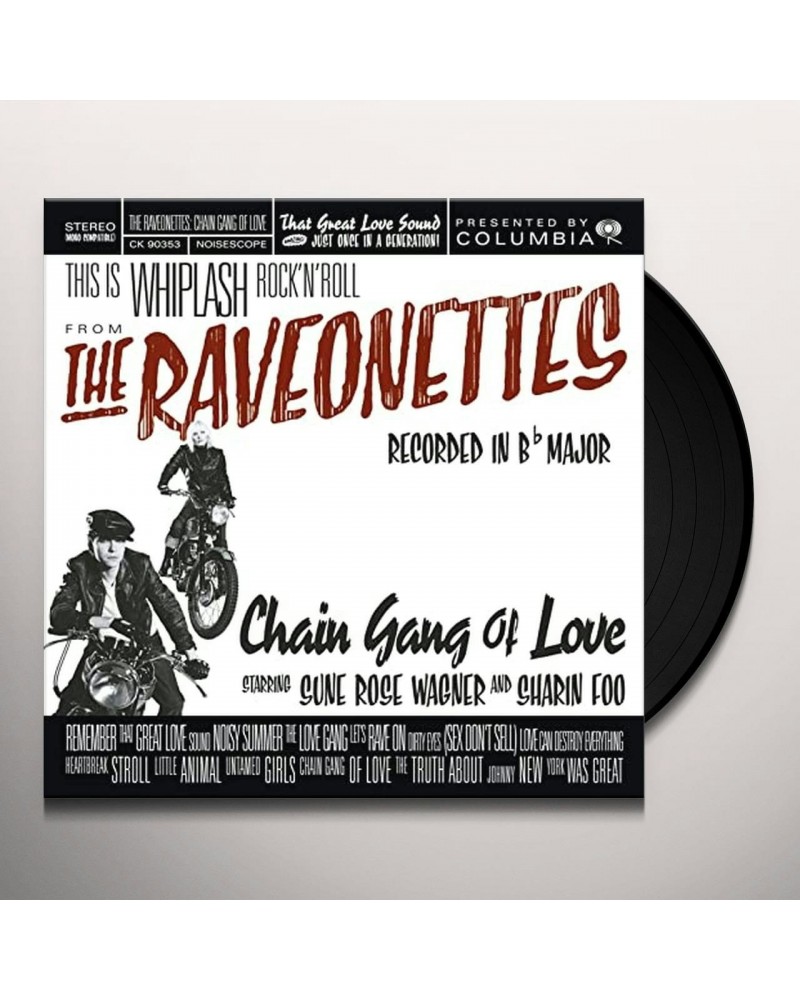 The Raveonettes CHAIN GANG OF LOVE (TRANSLUCENT RED VINYL) Vinyl Record $14.49 Vinyl