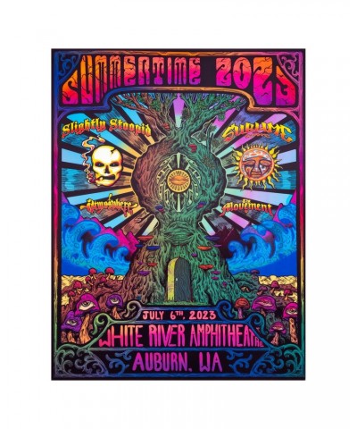 Slightly Stoopid 7/6/23 Auburn WA Foil Show Poster by Illustration By Bo $36.80 Decor