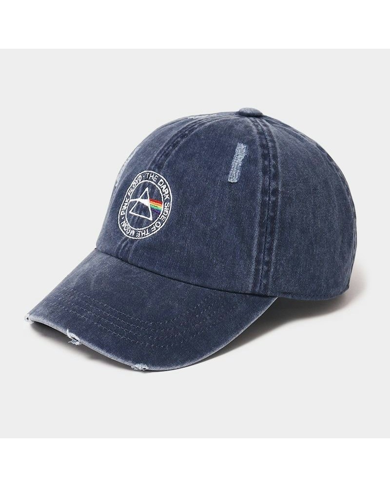 Pink Floyd Embroidered Distressed Denim Cap Navy $6.00 Hats