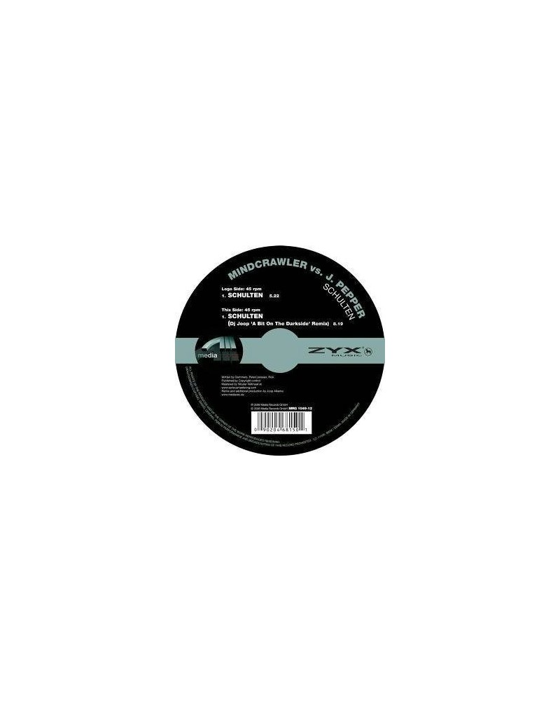 Mindcrawler SCHULTEN Vinyl Record $2.45 Vinyl