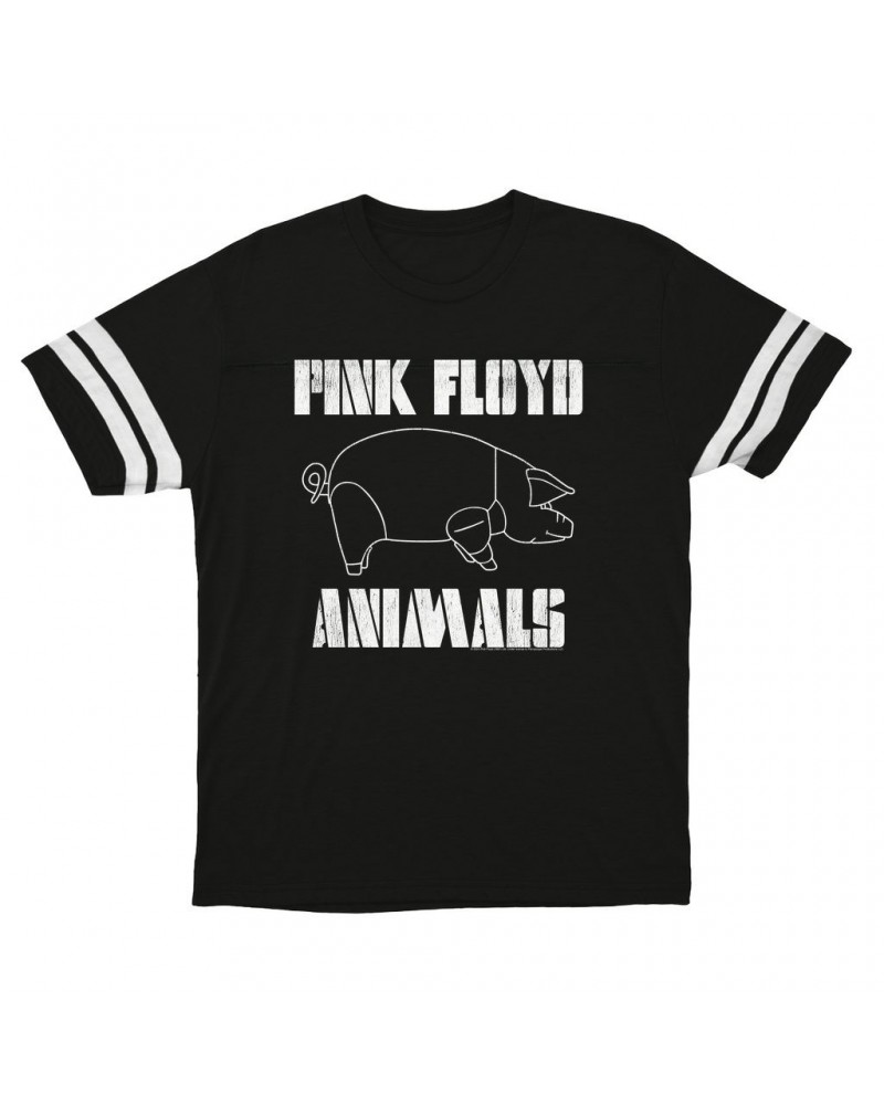 Pink Floyd T-Shirt | David Gilmour's Animals Concert Design Football Shirt $14.17 Shirts