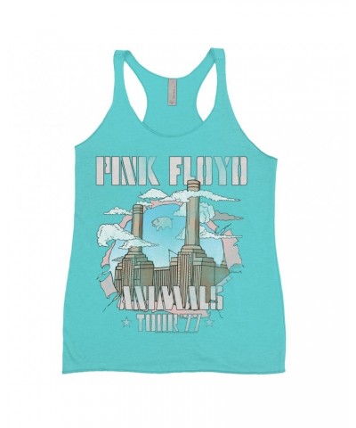 Pink Floyd Ladies' Tank Top | Factory Animals Tour '77 Shirt $12.16 Shirts