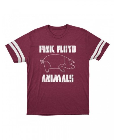 Pink Floyd T-Shirt | David Gilmour's Animals Concert Design Football Shirt $14.17 Shirts