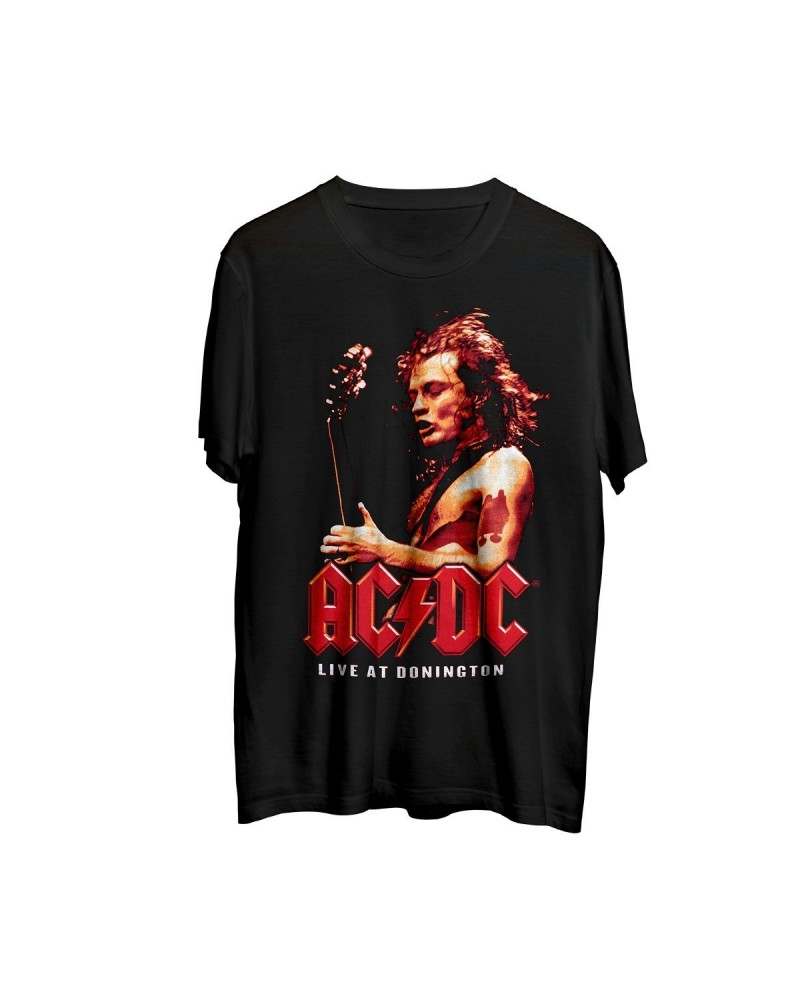 AC/DC "Red Logo Live at Donnington" Angus Photo T-shirt $11.00 Shirts