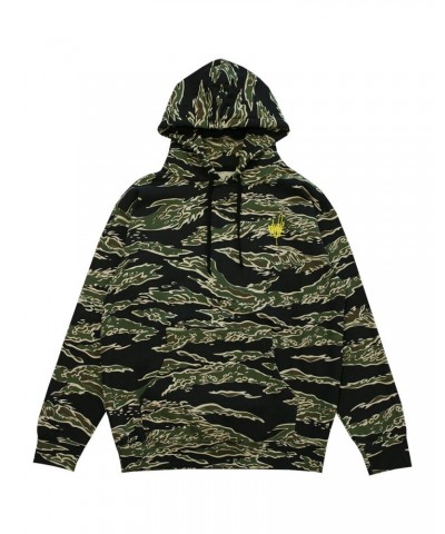 Mike Shinoda Line Sketch Camo Hoodie $29.25 Sweatshirts