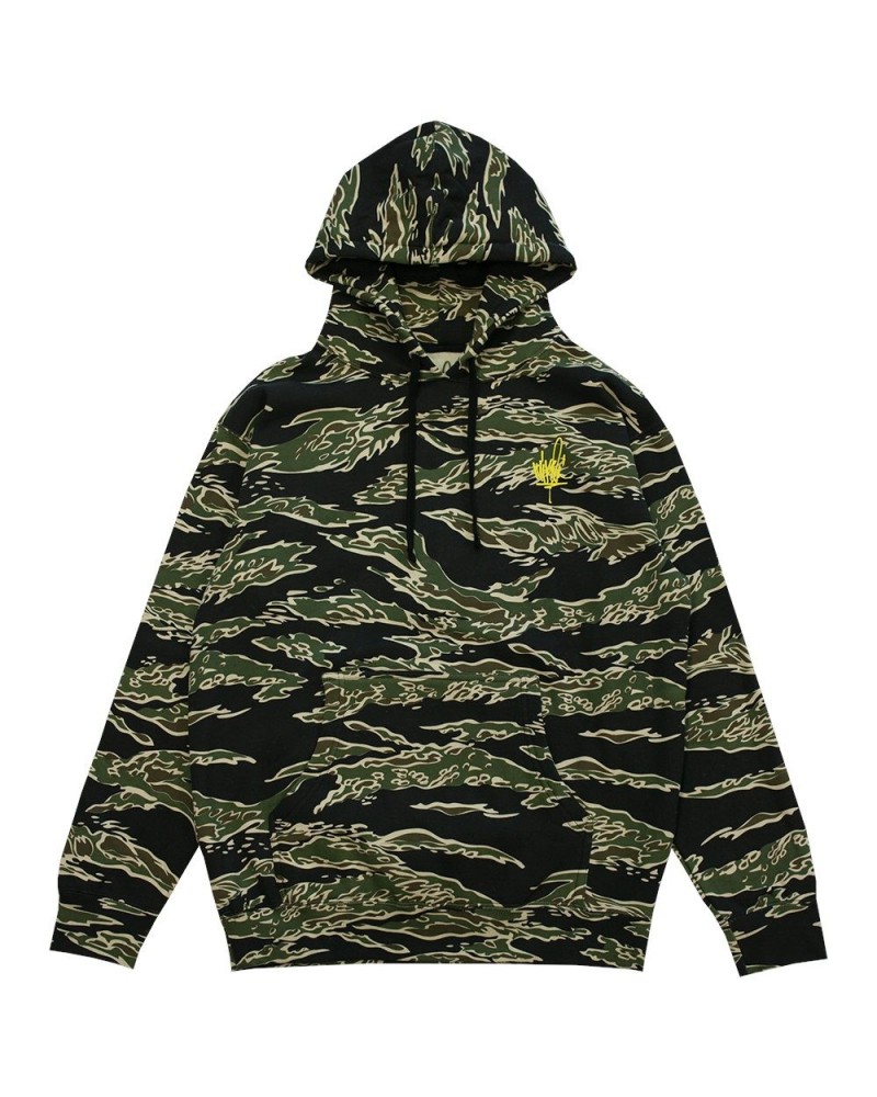 Mike Shinoda Line Sketch Camo Hoodie $29.25 Sweatshirts