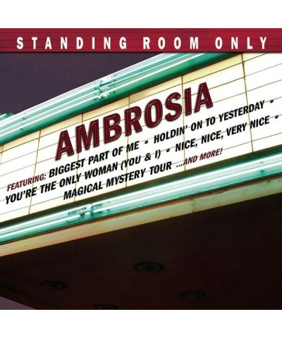 Ambrosia(@) STANDING ROOM ONLY CD $6.85 CD