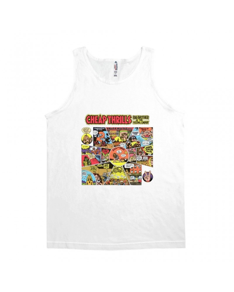 Big Brother & The Holding Company Unisex Tank Top | Cheap Thrills Album Cover Shirt $9.98 Shirts