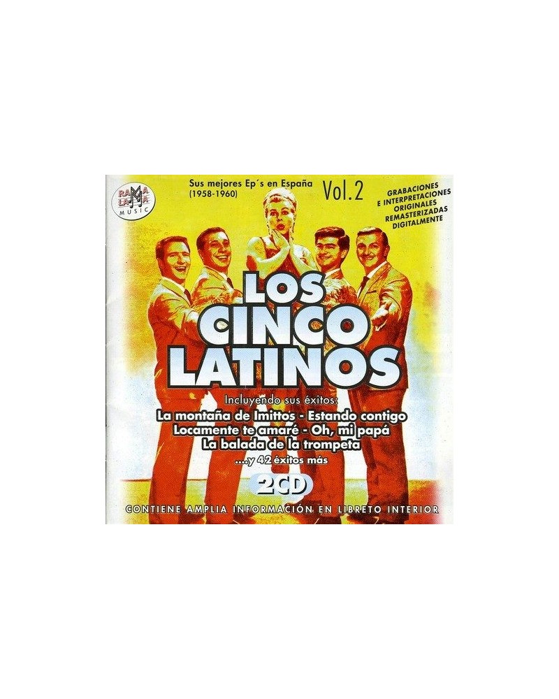 Los Cinco Latinos SUS MEJORES EP'S EN ESPANA VOL 2 CD $9.20 Vinyl