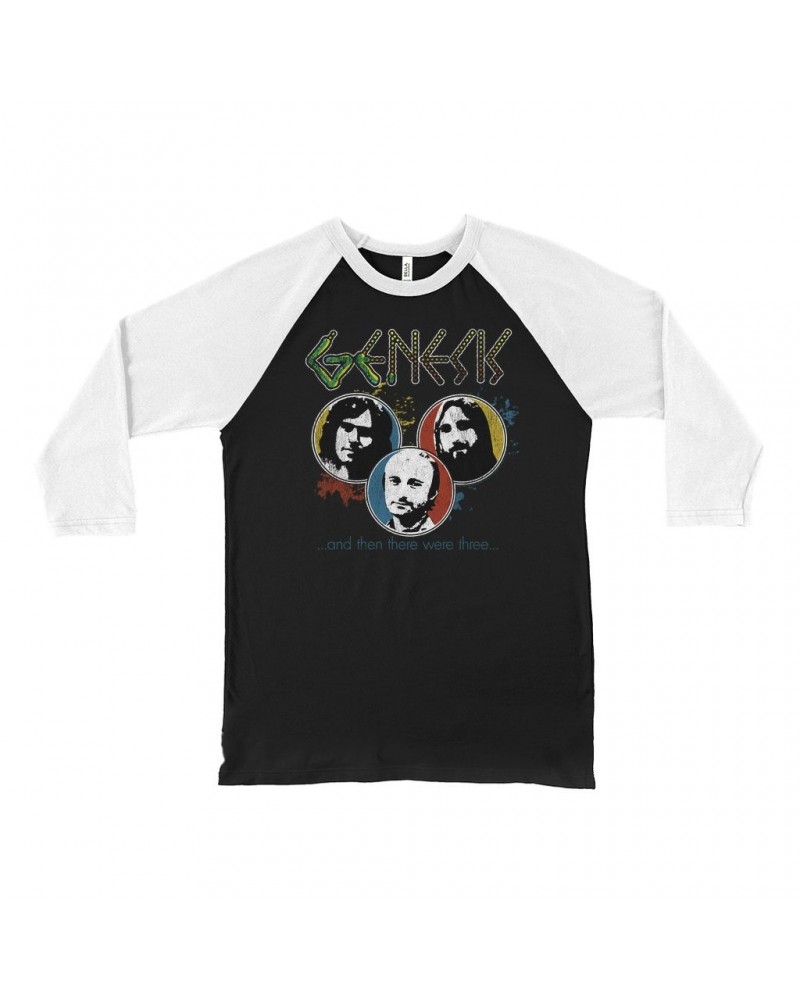 Genesis 3/4 Sleeve Baseball Tee | And Then There Were Three Design Distressed Shirt $13.78 Shirts