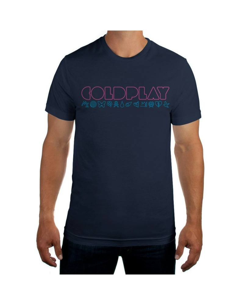 Coldplay Symbol Navy Tee $11.23 Shirts