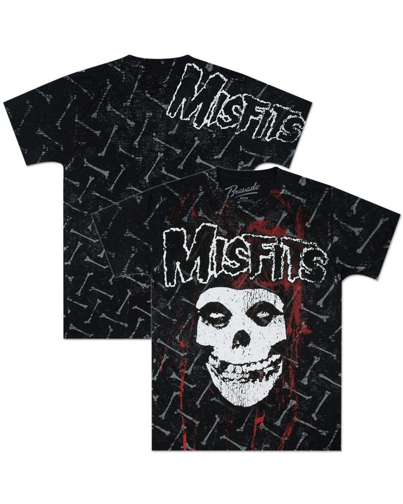 Misfits Bones Allover T-Shirt $11.10 Shirts