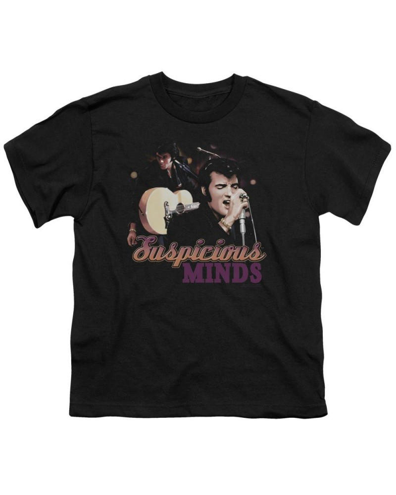 Elvis Presley Youth Tee | SUSPICIOUS MINDS Youth T Shirt $6.90 Kids