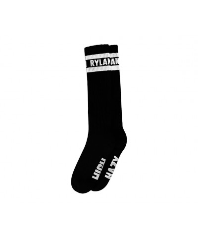 The National Rylan Knee High Socks (Black/White) $4.65 Footware