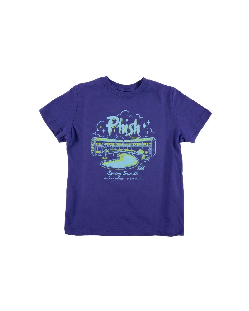 Phish Kid's Roadside Motel Spring Tee on Grape Purple $12.25 Shirts