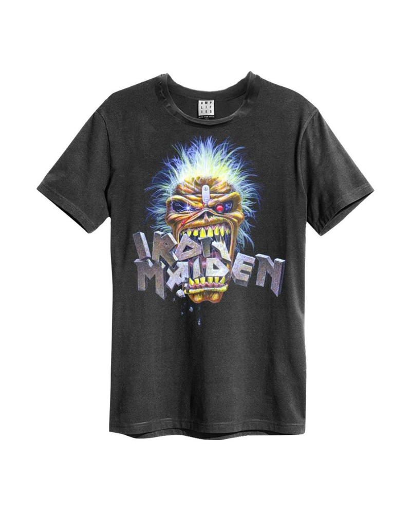 Iron Maiden T Shirt - Maiden Chomp Amplified Vintage $16.49 Shirts