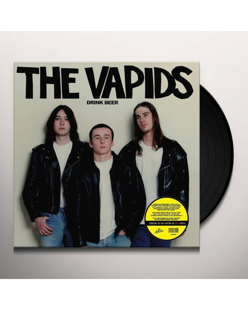 The Vapids DRINK BEER Vinyl Record $7.00 Vinyl