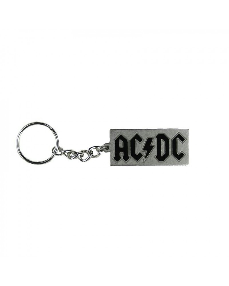 AC/DC Rectangular Metal Logo Keychain $2.30 Accessories