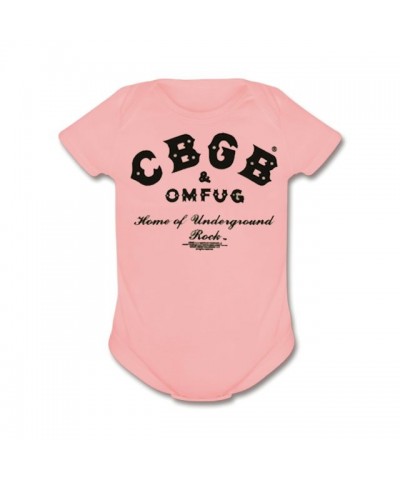 Cbgb Baby Classic Logo Pink Onesie $6.58 Kids