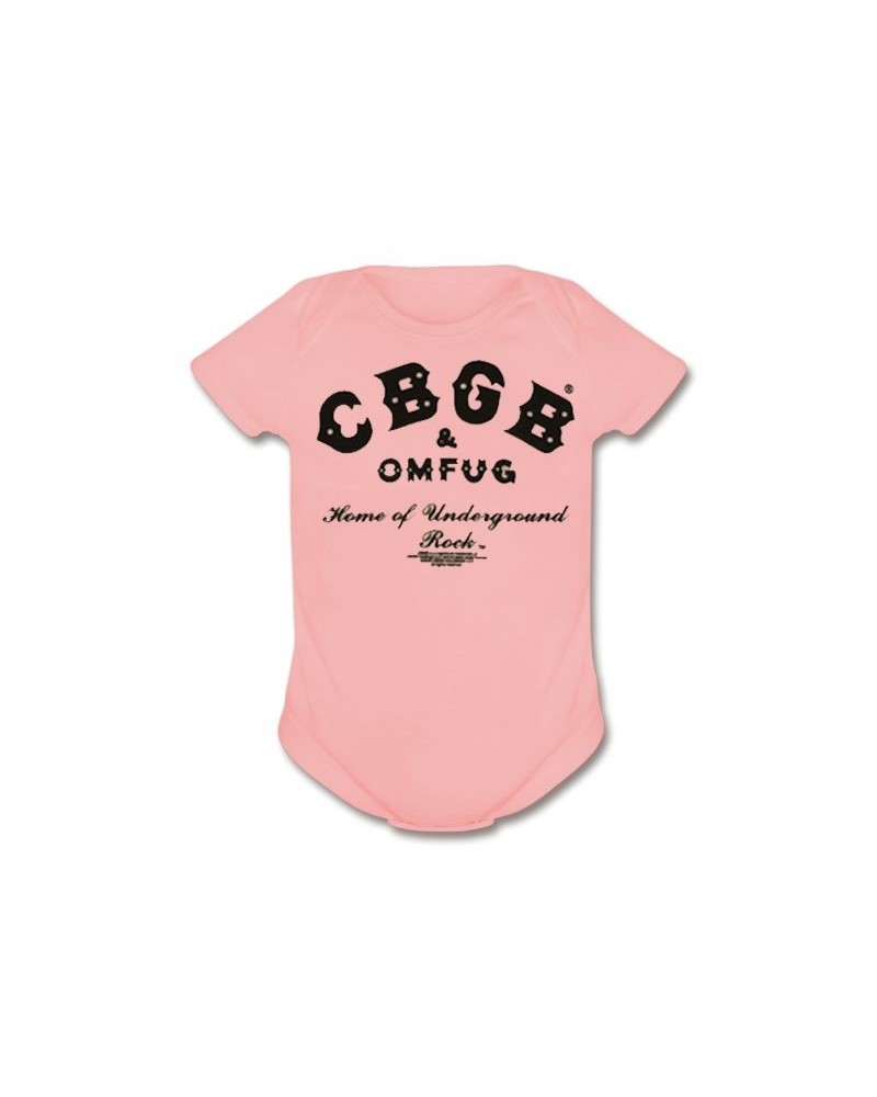 Cbgb Baby Classic Logo Pink Onesie $6.58 Kids