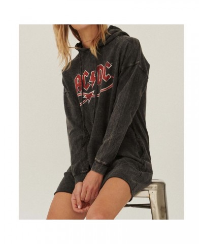 AC/DC Devil Tail Graphic Hoodie Mini Dress $51.94 Sweatshirts