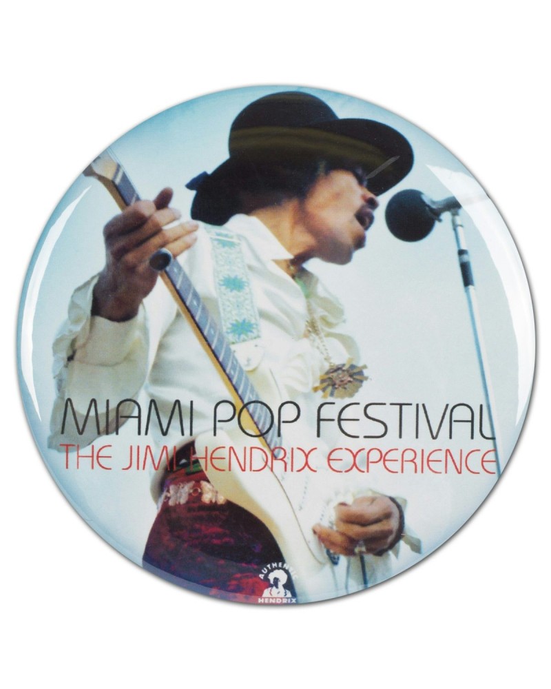 Jimi Hendrix Miami Pop Festival Button $0.64 Accessories