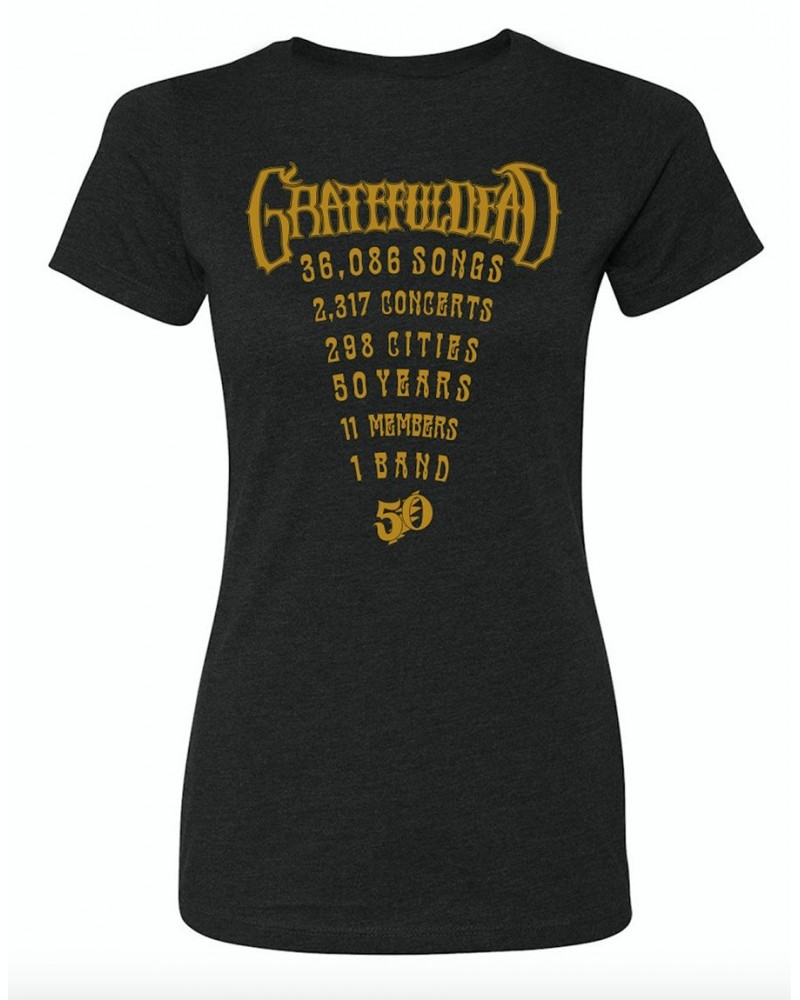 Grateful Dead Women's 50th Concert Tee (Black) $7.20 Shirts