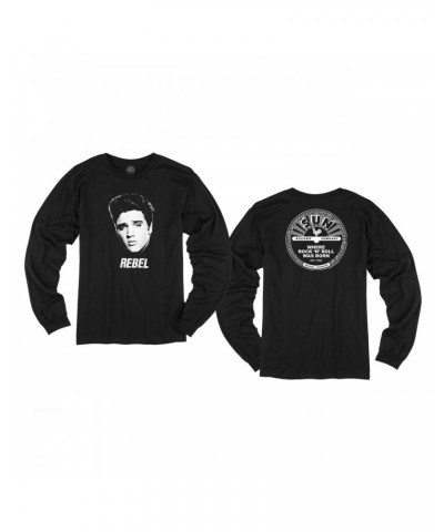 Elvis Presley Rebel Sun Records Long Sleeve T-shirt $12.80 Shirts