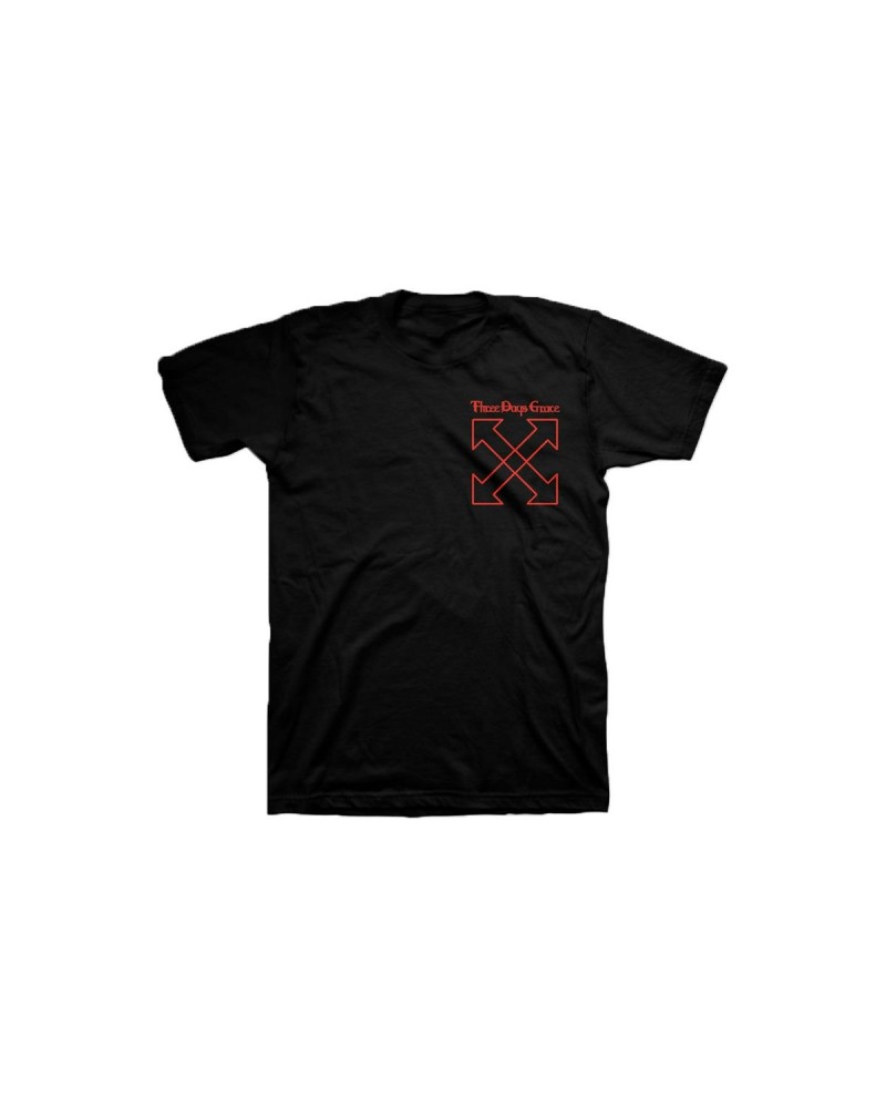 Three Days Grace EXPLOSIONS Arrow Dateback Tee $13.20 Shirts